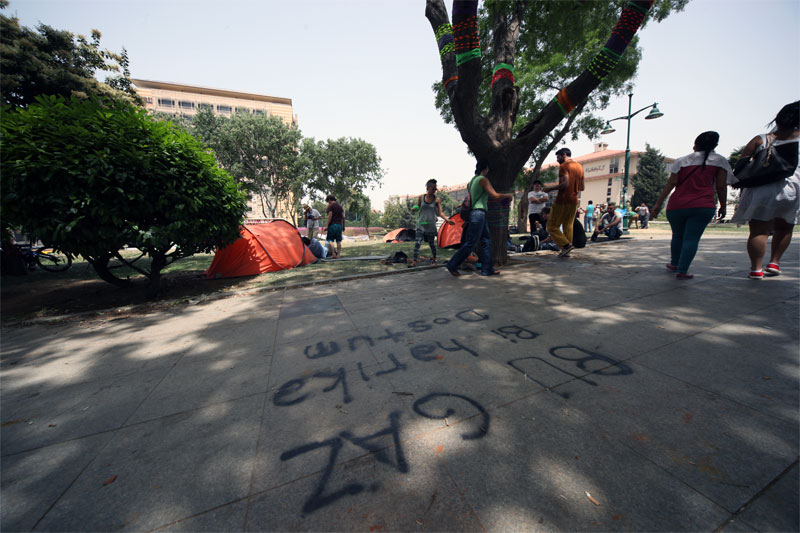 Fotoğraf: Çakır; Taksim, Gezi Parkı; 1. Gün; 30 Mayıs 2013; 2