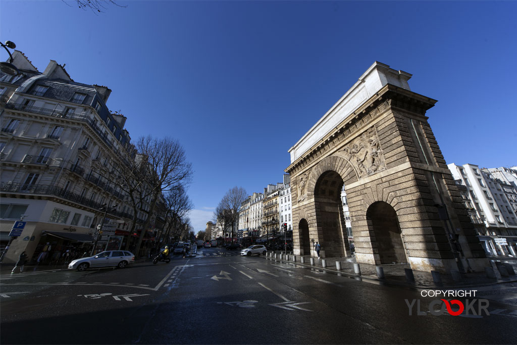 France; Paris; Travel; Seyahat; France; Paris; Subat_2016; Rue du Faubourg Saint-Martin; Porte Saint-Martin