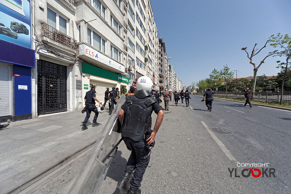 1 Mayıs 2013; Pangaltı; Polis kovalamaca