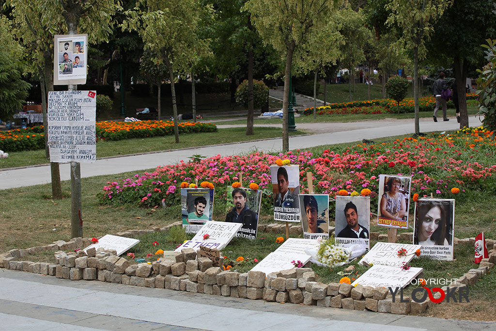 Gezi Parkı, Anı Parkı, Zeynep Eryaşar, Ali İsmail Korkmaz, Medeni Yıldırım, Abdullah Cömert, Mehmet Ayvalıtaş