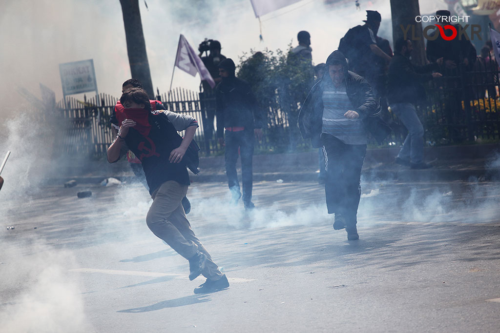 1 Mayıs 2015; İstanbul, Beşiktaş, gaz bombası 4