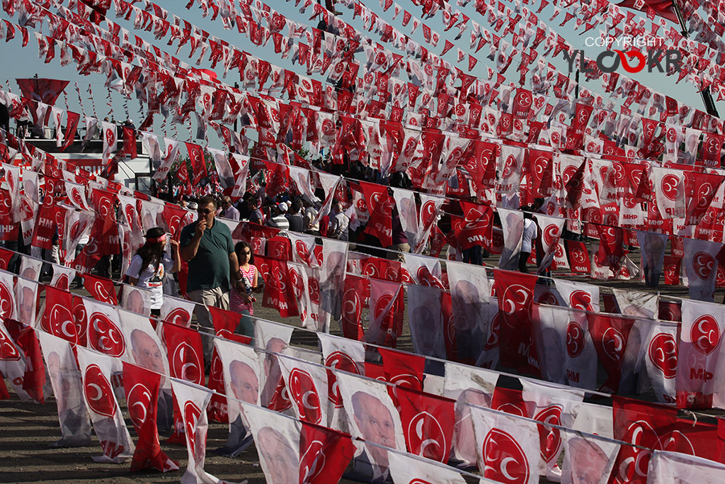 MHP İstanbul Mitingi; MHP Bayrakları