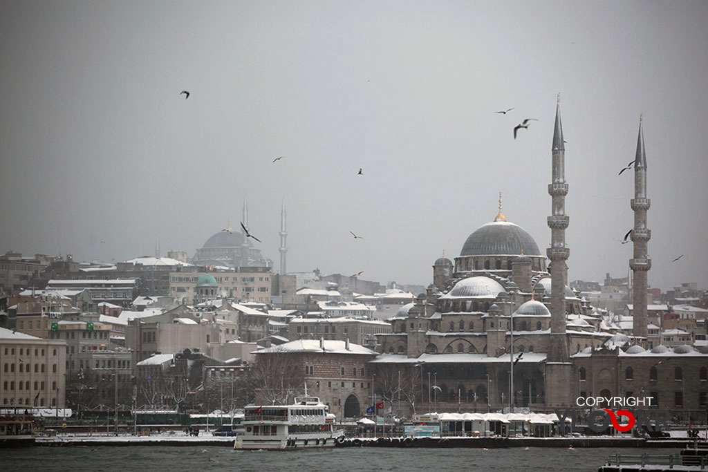 Eminönü, Yeni Camii, Kar, Kış