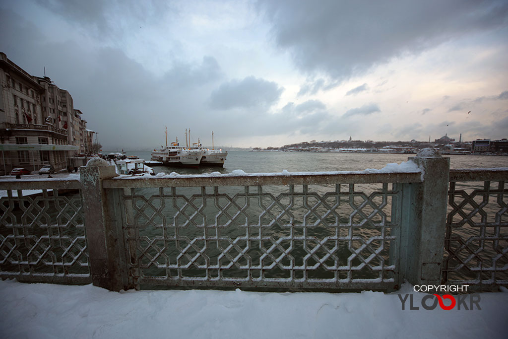 Galata Köprüsü, Kar, Kış 4