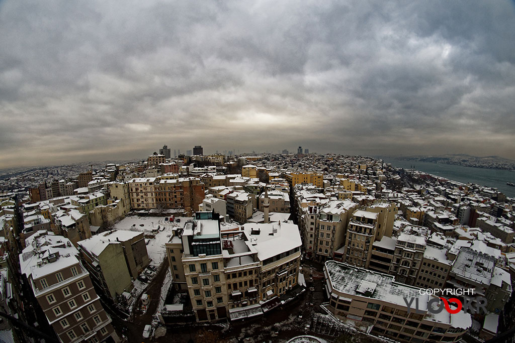 İstanbul kar manzarası; İstanbul kar yağışı; Galata