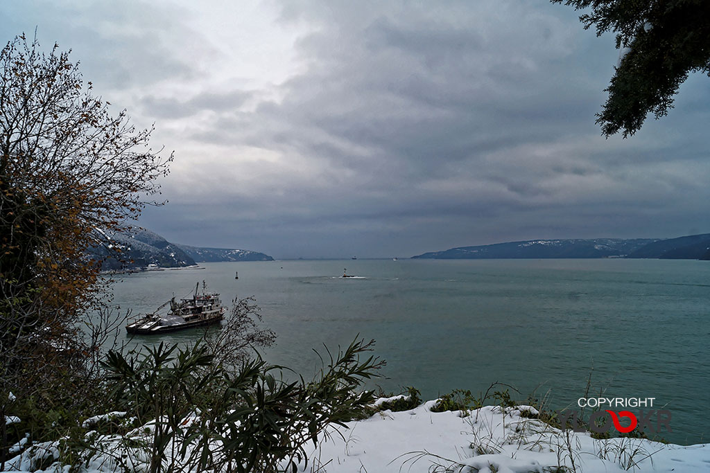 İstanbul kar manzarası; İstanbul kar yağışı; Rumeli Feneri 2