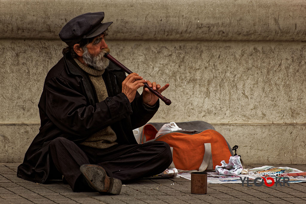 Sokak Fotoğrafı; Kaval; Kavalcı; Sokak Müzisyeni 1