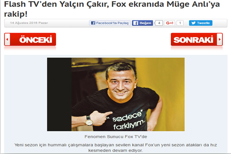 Flash TV’den Yalçın Çakır, Fox ekranıda Müge Anlı’ya rakip!