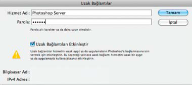 Photoshop'ta bir uzak bağlantı oluşturun