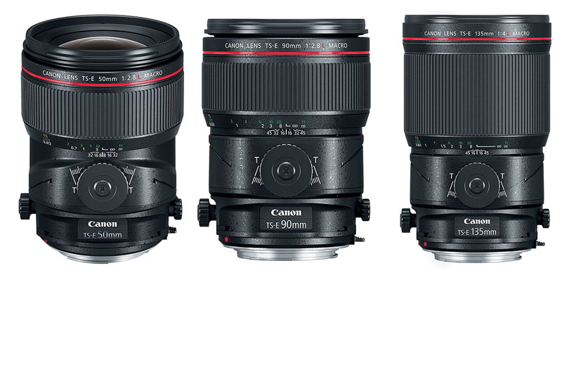 Canon, TS-E 50mm F2.8L Makro, TS-E 90mm F2.8L Makro,  135mm F4L Makro